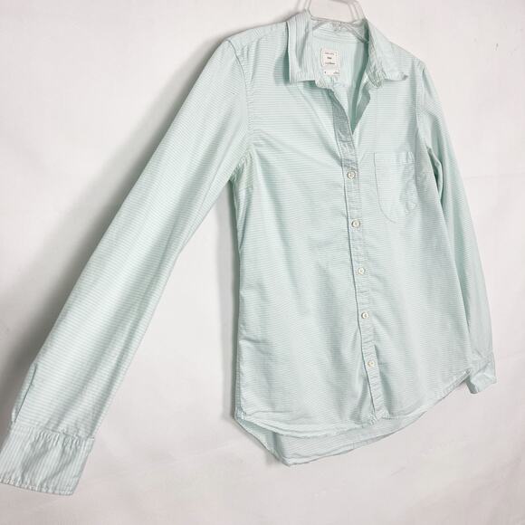 Gap The Fitted Boyfriend Striped Women's Shirt Size Small - Picture 6 of 12